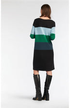 Emerald Colour Block Knit Dress