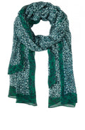 Emerald Floral Print Scarf