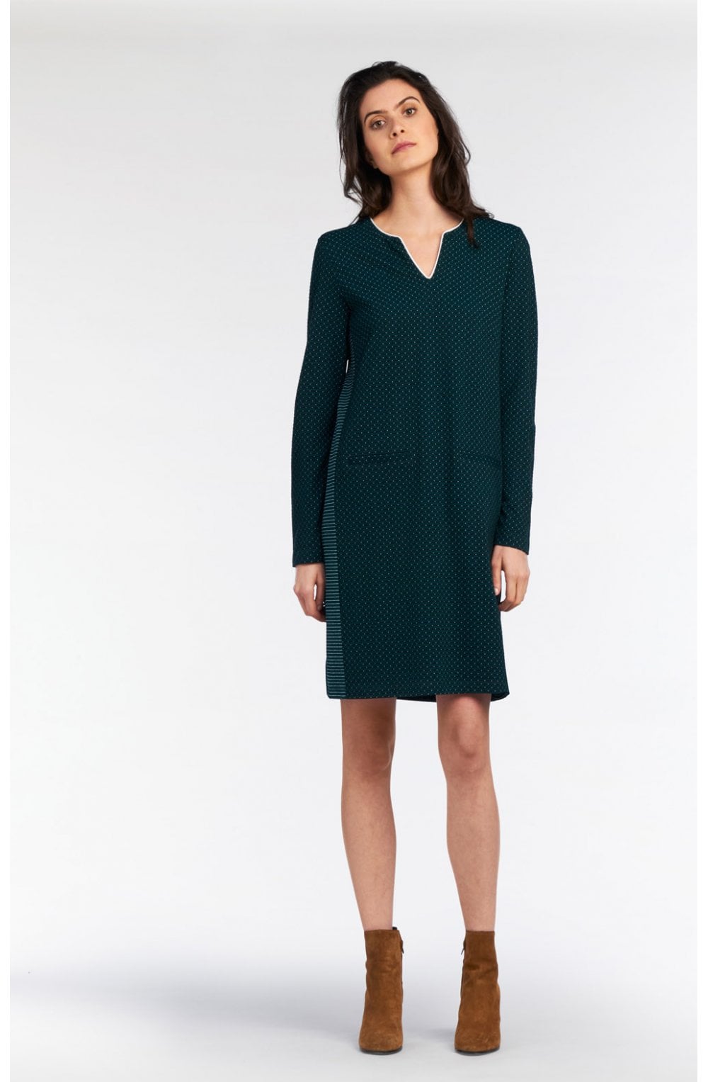 Emerald Striped Dress