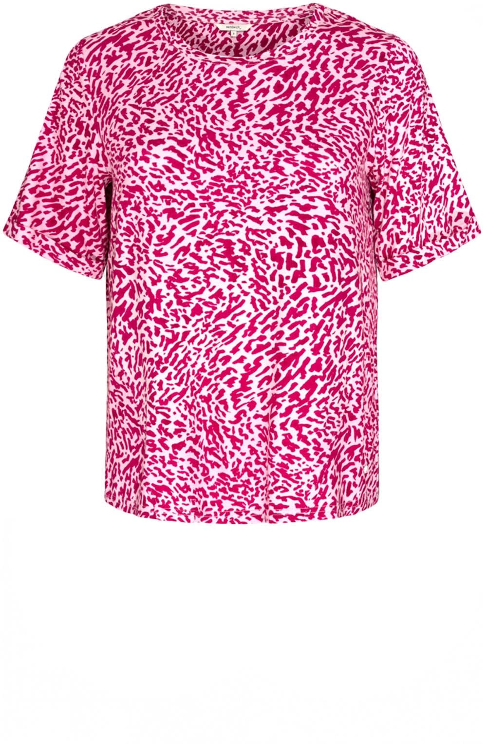 Festival Fuchsia Bold Print Jersey T Shirt