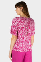 Festival Fuchsia Bold Print Jersey T Shirt