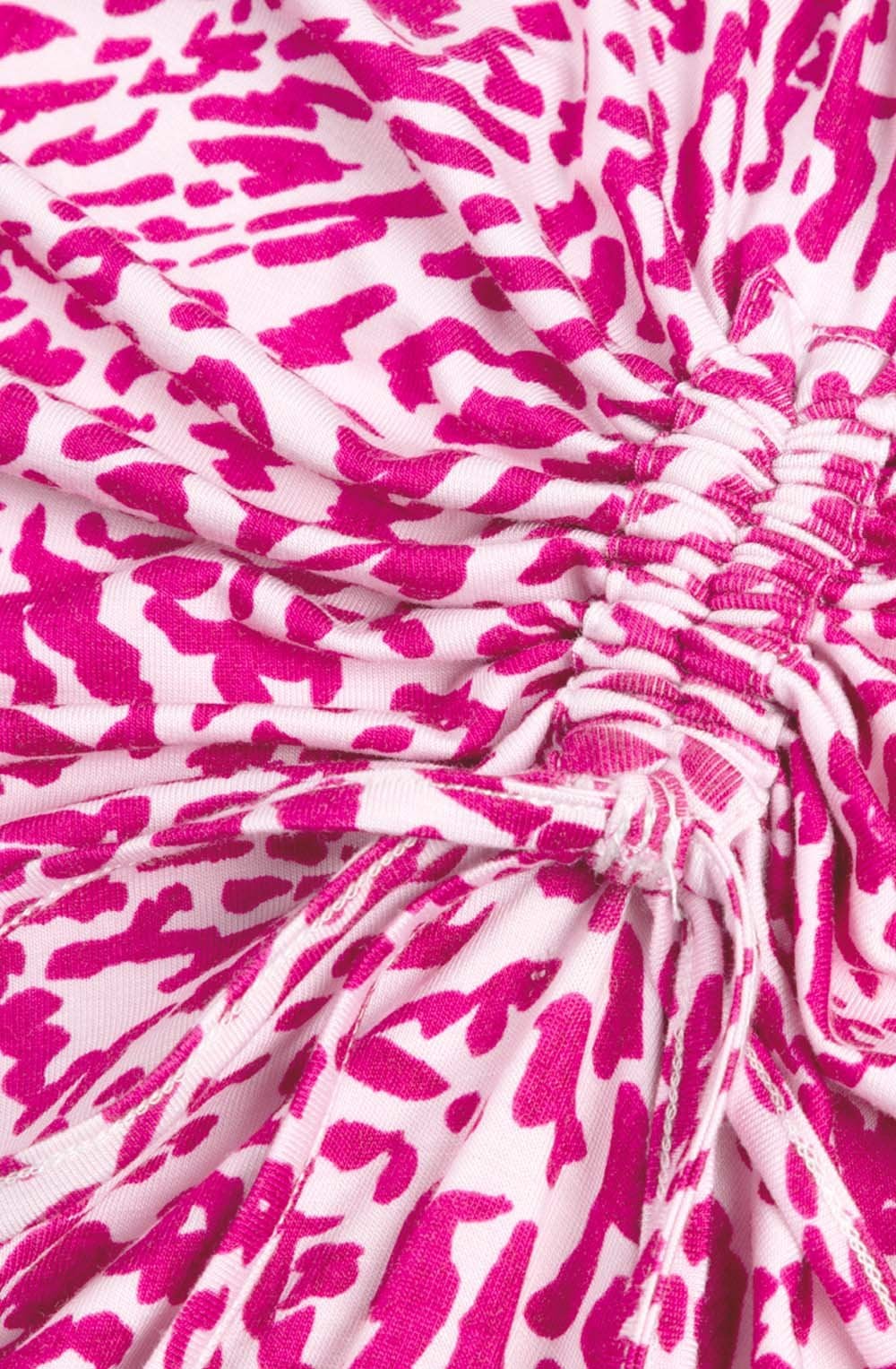 Festival Fuchsia Ruched Detail Jersey Dress
