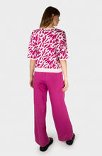 Festival Fuchsia Short Sleeved Fine Knit Sweater