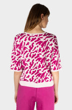 Festival Fuchsia Short Sleeved Fine Knit Sweater