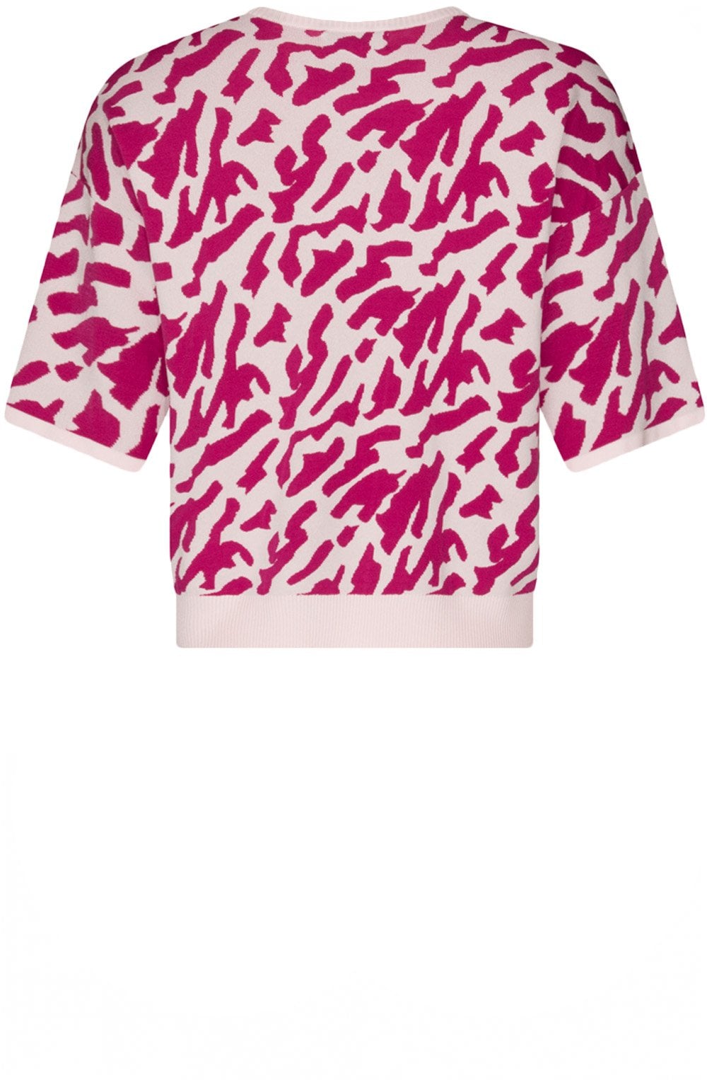 Festival Fuchsia Short Sleeved Fine Knit Sweater