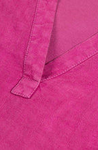 Festival Fuchsia Tie Detail Linen Top