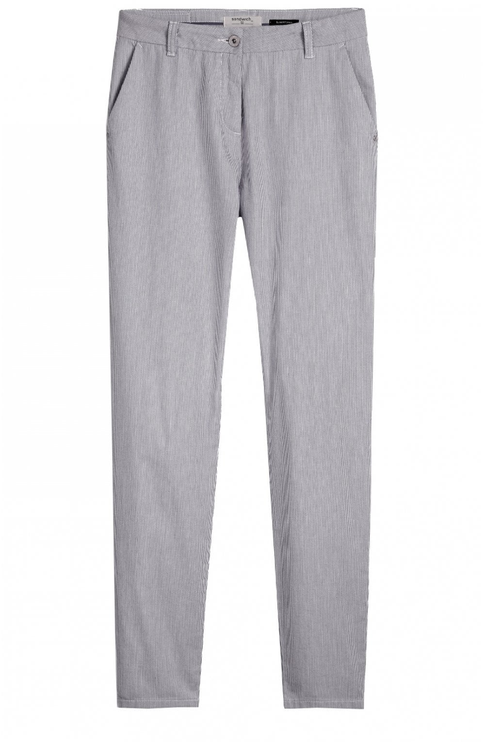 Fine Stripe Slim Fit Trousers