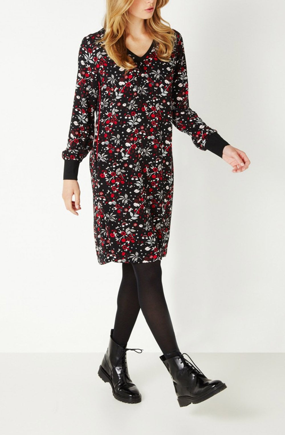 Floral Print Shift Dress