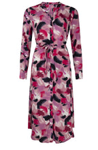Foxglove Hazy Blur Belted Dress