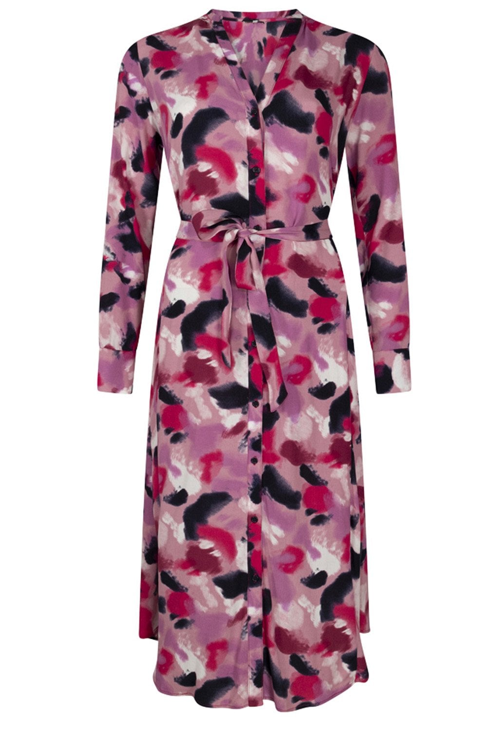 Foxglove Hazy Blur Belted Dress