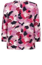 Foxglove Hazy Blur V Neck Blouse