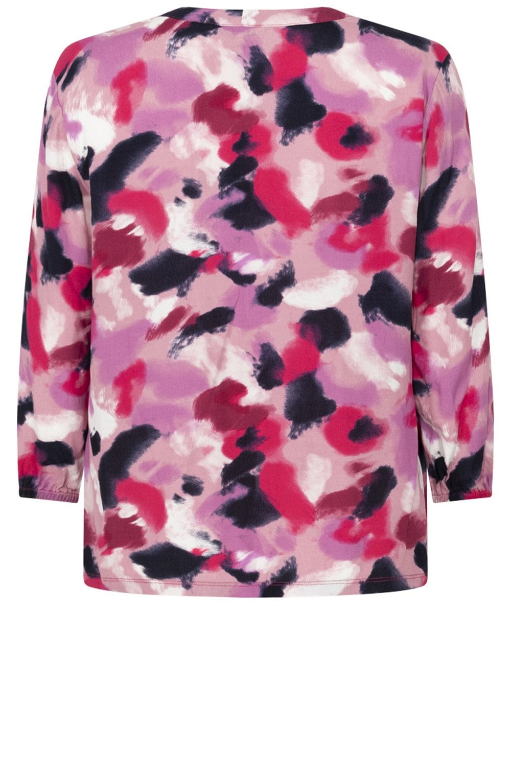 Foxglove Hazy Blur V Neck Blouse