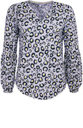 Fresh Grey Animal print Top