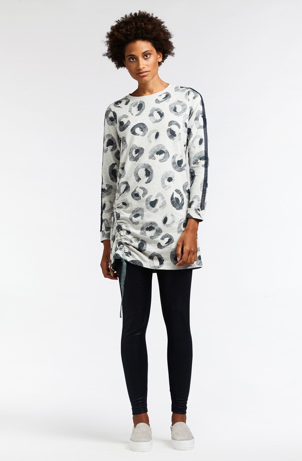 Fresh Grey Animal Print tunic