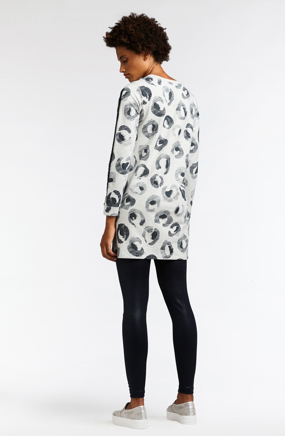 Fresh Grey Animal Print tunic