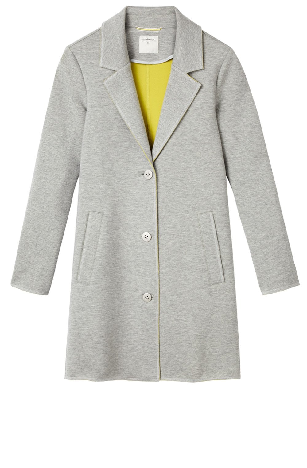 Fresh Grey Long Line Jersey Jacket