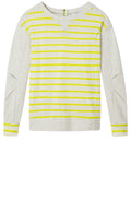 Fresh Grey Striped Sweater