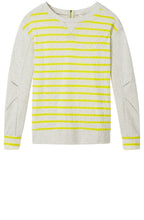 Fresh Grey Striped Sweater