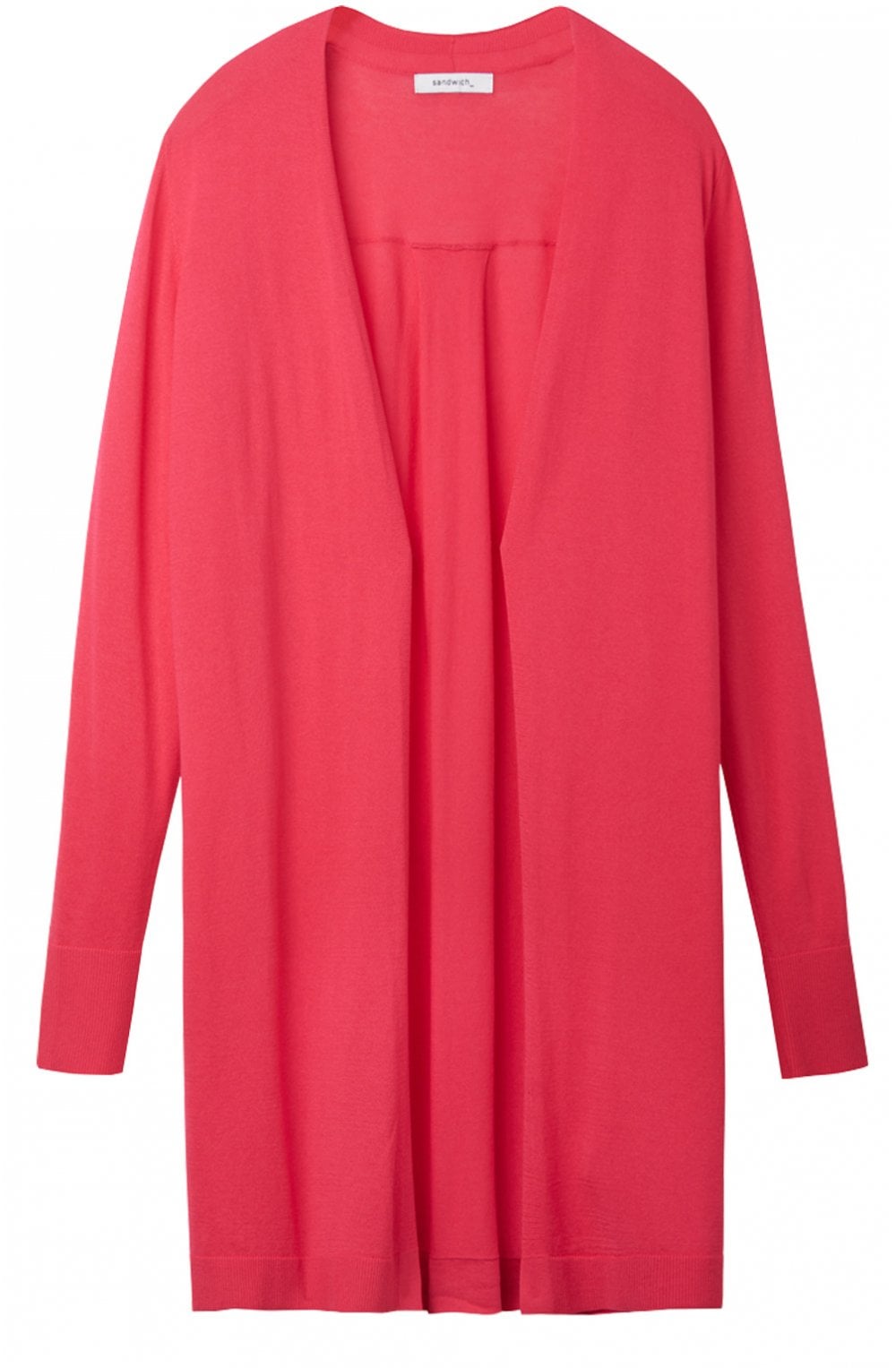 Fuchsia Long Line Cardigan