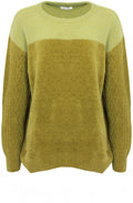 Golden Palm Contrasting Knit Jumper