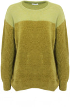Golden Palm Contrasting Knit Jumper