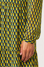 Golden Palm Graphic Print Maxi Dress