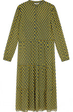 Golden Palm Graphic Print Maxi Dress