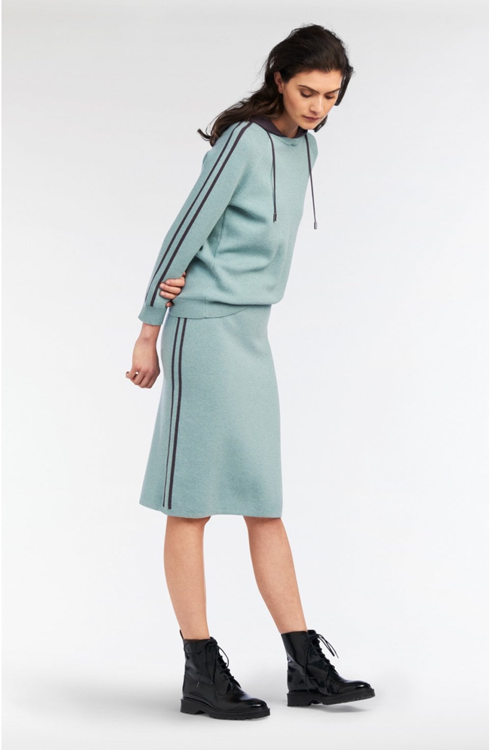 Granite Green Fine Knit Skirt
