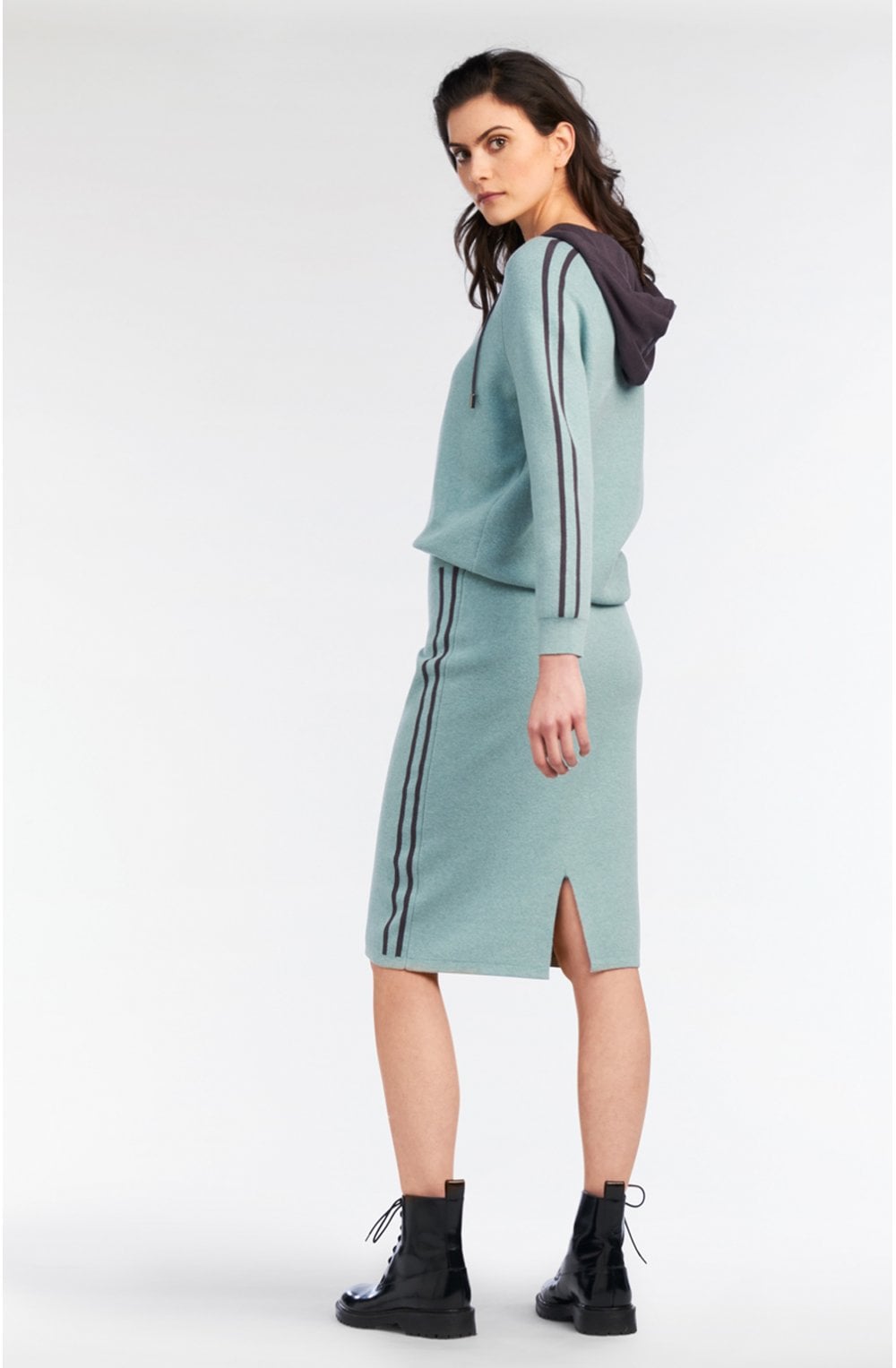 Granite Green Fine Knit Skirt