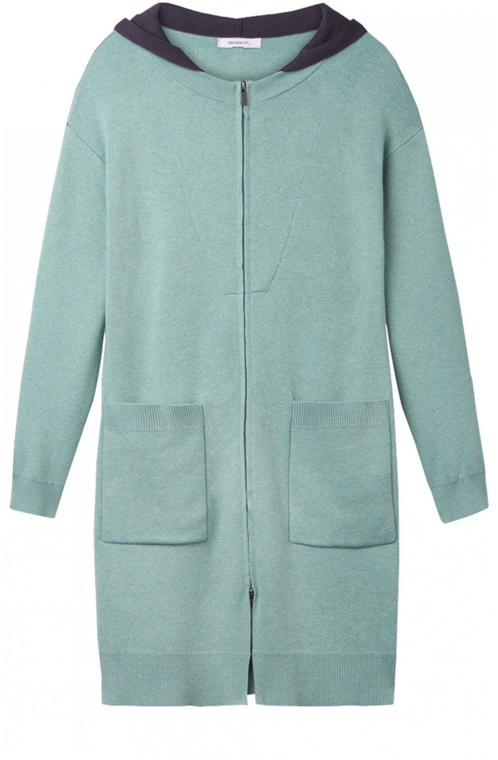 Granite Green Long Line Cardigan