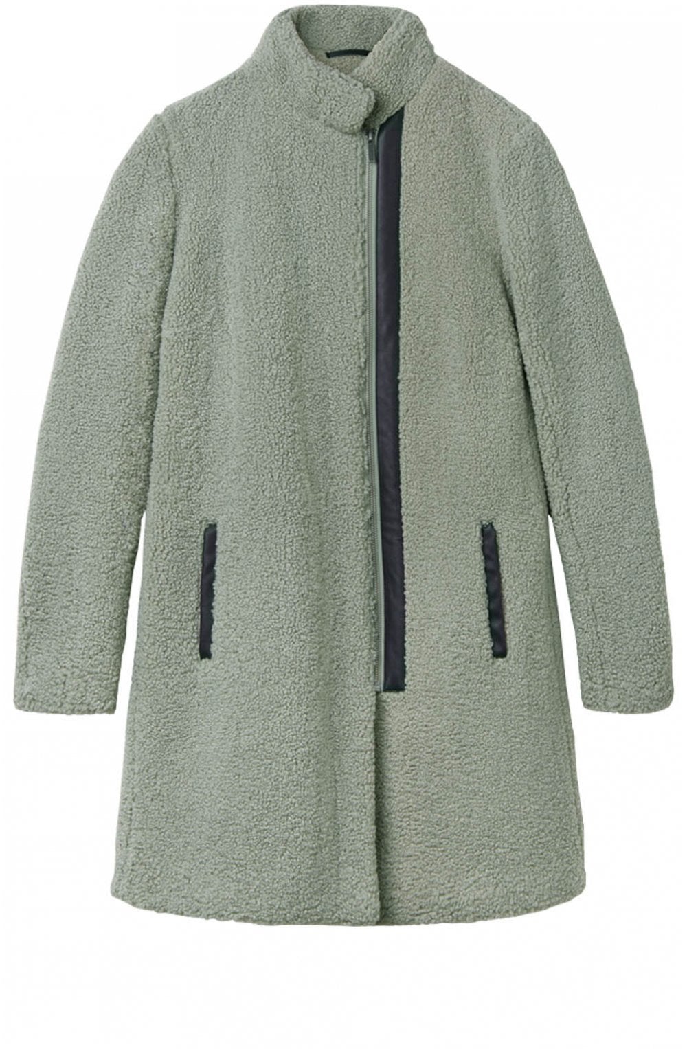 Granite Green Teddy Coat