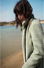 Granite Green Teddy Coat