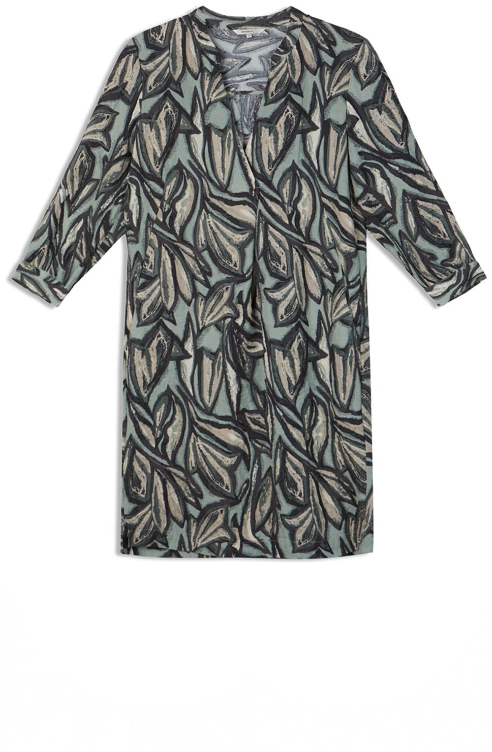 Green Bold Print Dress