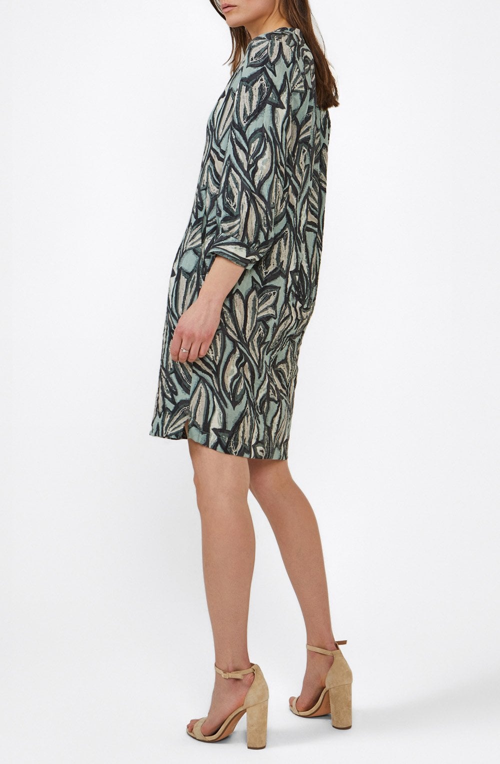 Green Bold Print Dress