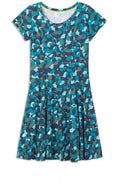 Green Bold Print Dress