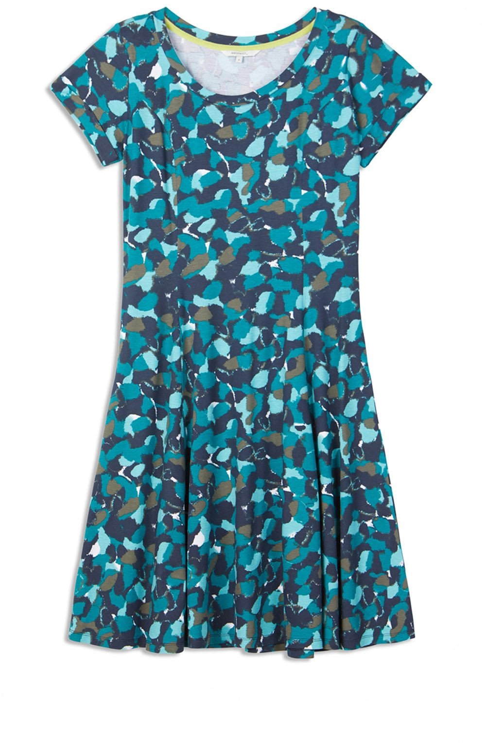 Green Bold Print Dress