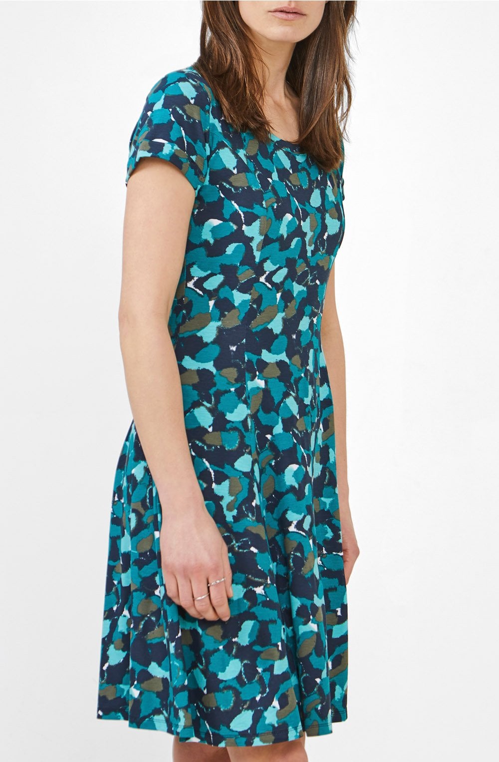 Green Bold Print Dress