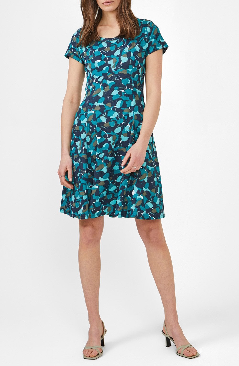 Green Bold Print Dress