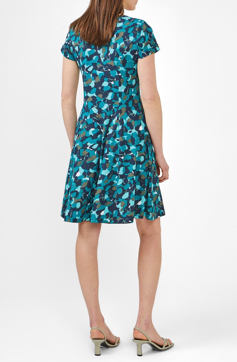 Green Bold Print Dress