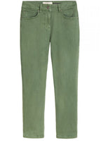 Green Cropped Jeans