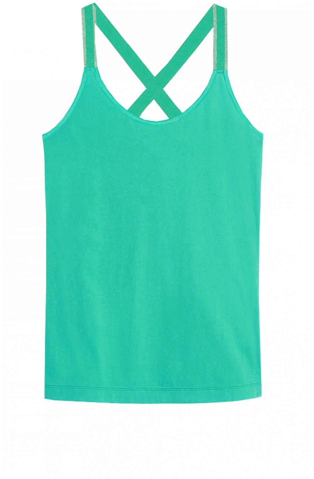 Green Cross Back Vest Top
