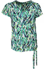 Green Leaf Print T Shirt