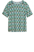 Green Patterned Blouse