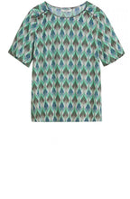 Green Patterned Blouse