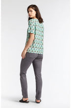 Green Patterned Blouse