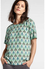 Green Patterned Blouse