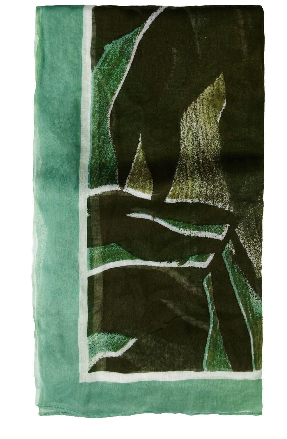 Green Patterned Scarf