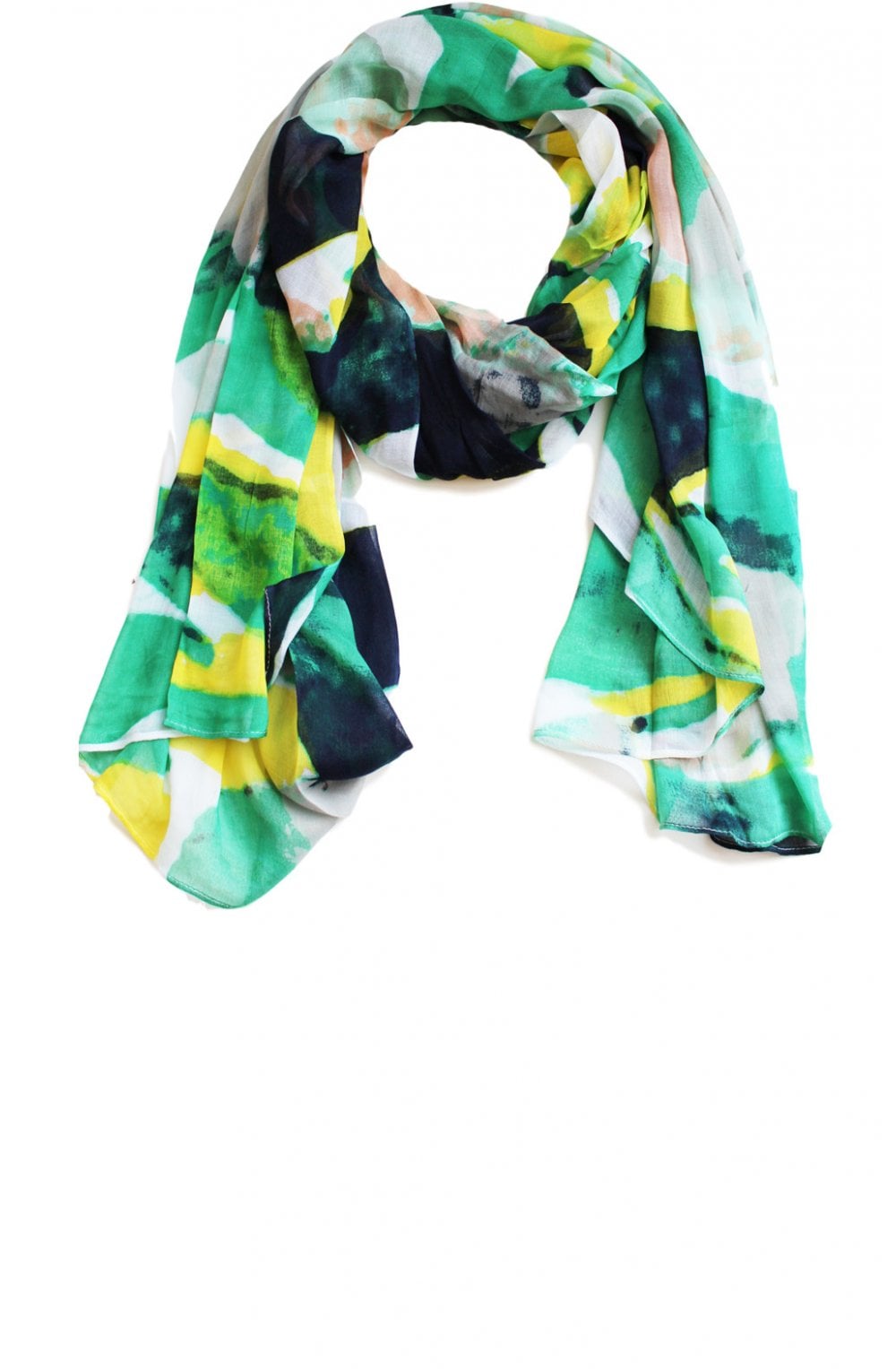 Green Patterned Scarf