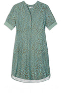Green Patterned Shift Dress