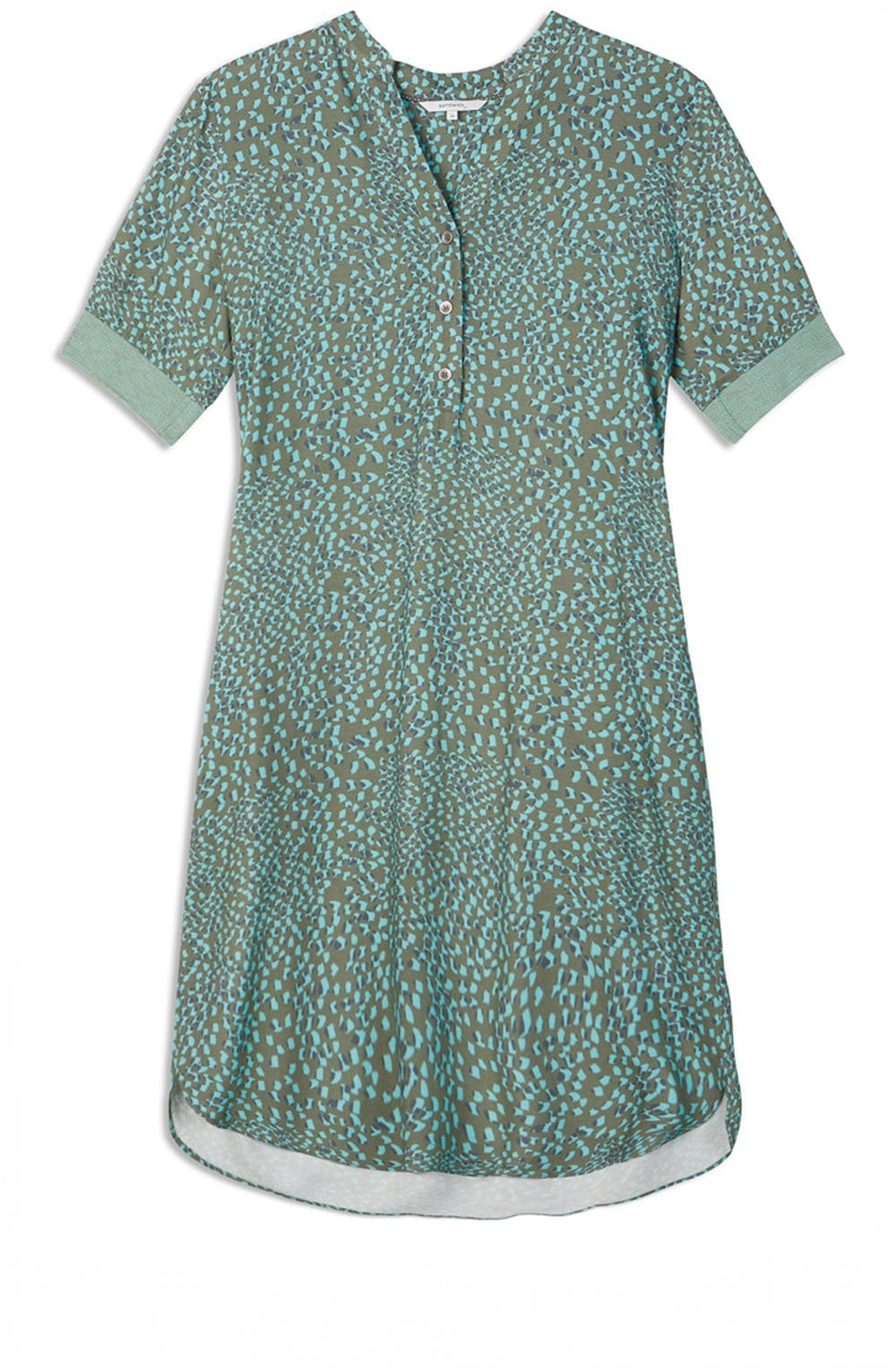 Green Patterned Shift Dress